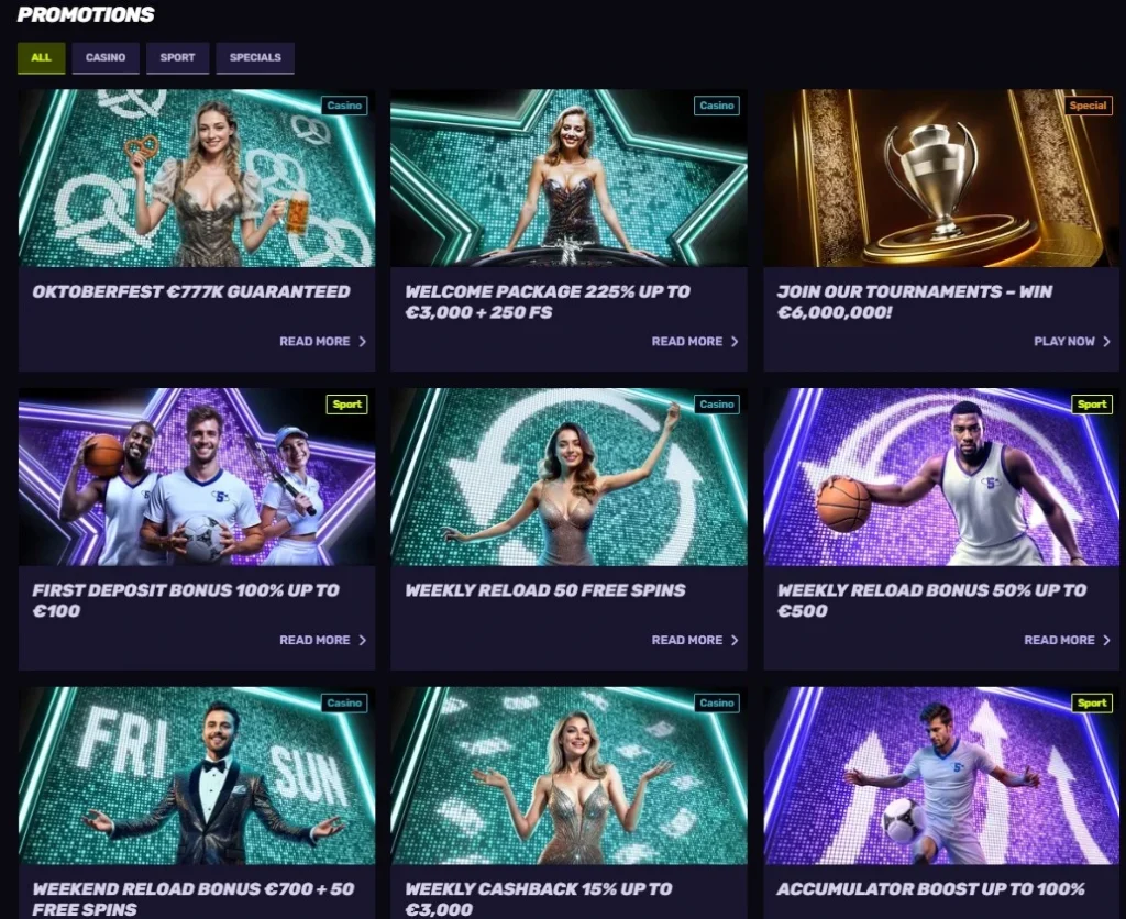 Otras promociones: códigos de bonificación y ofertas de recarga