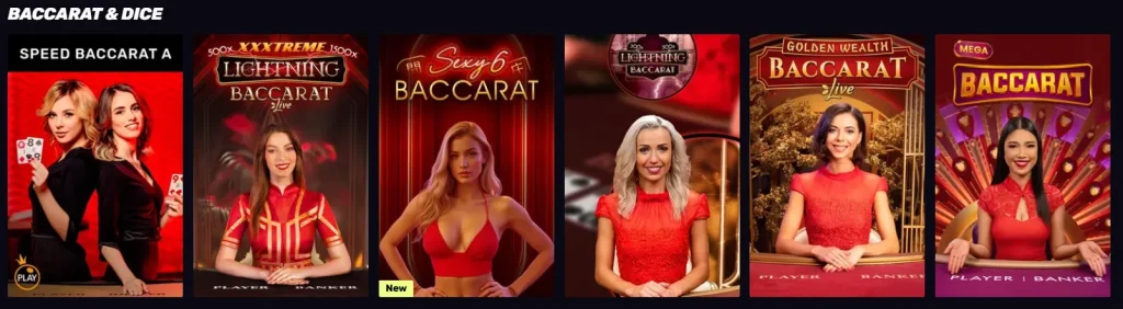 Baccarat and Dice