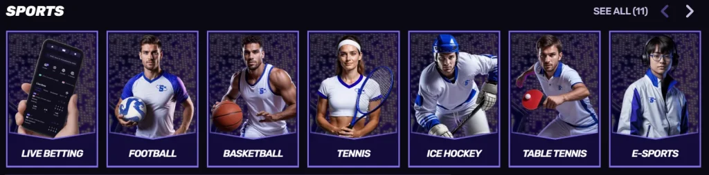 Major Leagues Covered at Sportuna