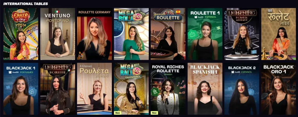 sportuna Casino Tables