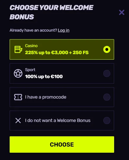 Sportuna Welcome Bonus
